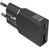 Įkroviklis jungiama į tinklą 4smarts FlatPlug Duos 30W GaN USB-C/USB-A juoda