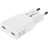 Įkroviklis jungiama į tinklą 4smarts FlatPlug Slim Dual 30W GaN 2xUSB-C balta