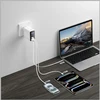 Įkroviklis jungiama į tinklą 4smarts GaN Flex Screen AI 100W 2xUSB-C + USB-A balta
