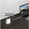Įkroviklis jungiama į tinklą 4smarts GaN Flex Screen AI 100W 2xUSB-C + USB-A balta