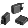 Įkroviklis jungiama į tinklą Energea Ampcharge Arc 65 USB-A/USB-C + zwijany kabelis USB-C PD/PPS/QC3.0 GaN gunmetal