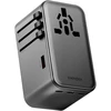Įkroviklis jungiama į tinklą Energea TravelWorld Adapteris GaN 160W PD 3xUSBC/USB-A gunmetal