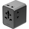 Įkroviklis jungiama į tinklą Energea TravelWorld Adapteris Mini GaN 45W PD 3xUSBC/2xUSB-A gunmetal