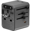 Įkroviklis jungiama į tinklą Energea TravelWorld Adapteris Mini GaN 45W PD 3xUSBC/2xUSB-A gunmetal