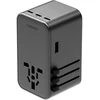 Įkroviklis jungiama į tinklą Energea TravelWorld Adapteris GaN 160W PD 3xUSBC/USB-A gunmetal