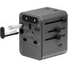 Įkroviklis jungiama į tinklą Energea TravelWorld Adapteris Mini GaN 45W PD 3xUSBC/2xUSB-A gunmetal