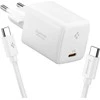 Spigen EE451EU Essential USB-C 45W Wall Charger - Baltas