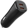 Spigen ArcStation Essential EV502 – Car Charger 2x USB-C PD + QC3.0 50W (Juodas)
