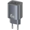 Laidinis įkroviklis USAMS CC305 T66 45W GaN 2xUSB-C tarnish