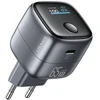 Įkroviklis jungiama į tinklą USAMS CC338 T75 65W GaN Smart Digital Ekranas Fast Charger USB-C tarnish