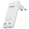 Verbatim GaN Travel Charger Fold 'n' Go 65W, 2×USB-C PD EU Plug, Baltas