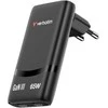 Verbatim GaN Travel Charger Fold 'n' Go 65W, 2×USB-C PD EU Plug, Juodas