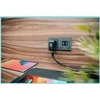 Verbatim, Mini kroviklis GaN su wyświetlaczem TFT 2 x USB-C / 1 x USB-A, juoda, 65W, Wymienne wtyczki EU, UK, USA