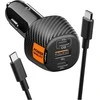 Spigen Essential 113W automobilinis įkroviklis EV1133, juodas
