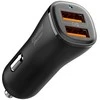 Juodas 30W 2xUSB-A automobilinis įkroviklis „Spigen Essential EV302”