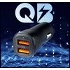 Juodas 30W 2xUSB-A automobilinis įkroviklis „Spigen Essential EV302”