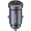 Įkroviklis samochodowa USAMS CC322 30W 1xUSB-A 1xUSB-C tarnish
