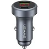 Įkroviklis samochodowa USAMS CC327 Aliuminio 45W USB-A USB-C tarnish