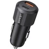 Automobilinis įkroviklis USAMS YT Series CC283 60W 1xUSB-A 1xUSB-C juodos spalvos
