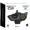 Motorcycle intercom Crown C10 Bluetooth 5.3 juodos spalvos