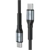 3Mk Protection 3mk Hyper Cable N-SERIES USB-C / USB-C 50cm PD 3.0 QC 3.0 20V/3A 60W - juodas
