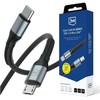 3Mk Protection 3mk Hyper Cable N-SERIES USB-C / MicroUSB 3m QC 3.0 5V/2A 10W - juodas