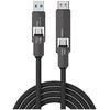 4smarts ComboCord USB4 HDMI 240W 1.5m juodas kabelis