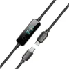 Kabelis 4smarts ScreenCord 240W USB-C/USB-C 1.2 m juodas
