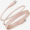 USB kabelis Energea Helix 60 USB-C į USB-C magnetinis kabelis 480Mbps 60W 1.5m rožinis