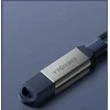 Kabelis Energea Sheath Travel 2w1 USB-C do USB-C/USB-A 480Mbps 60W 1.2m mėlyna