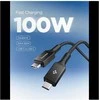Spigen Essential USB C to USB C 100W Fabric Cable, juodas EB10015CC