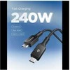 Spigen Essential USB C to USB C 240W Fabric Cable, juodas EB24015CC