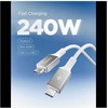 Spigen Essential USB C to USB C 240W Fabric Cable, baltas EB24015CC