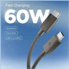 Kabelis Spigen Essential EB6015CC USB-C 60W 150 cm - tamsiai pilka