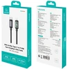Kabelis USAMS Al-Alloy SJ816 U110 RGB Fast Charging 30W USB-C do Lightning 1,2 m balta