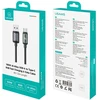USAMS Al-Alloy SJ817 U110 RGB greitojo įkrovimo 100W USB-A į USB-C laidas 1.2 m juodas