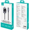 Kabelis USAMS SJ821 U113 Fast Charging 100W USB-C do USB-C + kroviklis bezprzewodowa do zegarka 1,2 m juoda