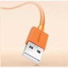Kabelis USAMS U92 18W USB-C į USB-A 1.2m oranžinės spalvos