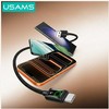 Kabelis USAMS U92 18W USB-C to USB-A 1.2m juodos spalvos