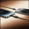 USAMS U92 30W USB-C į Lightning kabelis 1.2m juodas
