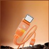 Kabelis USAMS U93 240W USB-C į USB-C 1.2m oranžinės spalvos