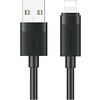 USAMS U94 12W „Lightning“ į USB-A kabelis 1 m, juodas
