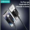 USAMS U94 12W „Lightning“ į USB-A kabelis 1 m, juodas