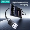 USAMS U94 18W USB-C į USB-A kabelis 1m juodas