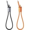 Kabelis USAMS U97 60W USB-C su USB-C dirželiu, 30 cm, tamsinti