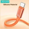 Kabelis USAMS U97 60W USB-C su USB-C dirželiu, 30 cm, tamsinti