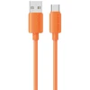 Kabelis USAMS U98 3A Silicone Fast Charging USB-C oranžinės spalvos