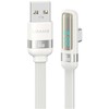 Kabelis USAMS US-SJ651 USB-A/USB-C baltos spalvos