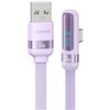 Kabelis USAMS US-SJ651 USB-A/USB-C violetinės spalvos