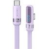Kabelis USAMS US-SJ653 PD 100W USB-C/USB-C violetinės spalvos